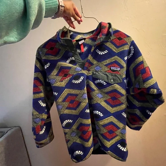 Patagonia 2014 Synchilla Snap T Pullover in Slowfoot Cobalt Blue - Picture 1 of 4